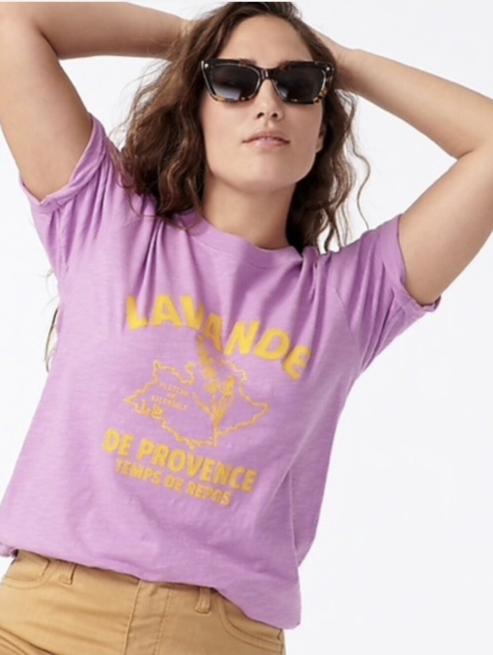 J Crew Vintage Cotton French Lavande Tee